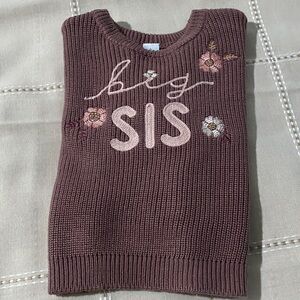 Dk Rose Charming Kids 'Big Sis' Sweater - 3t